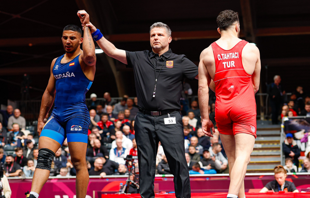 Moha Mottaghinia luchará por el bronce en Bratislava 1 Moha celebra su victoria contra Turquía en cuartos de final