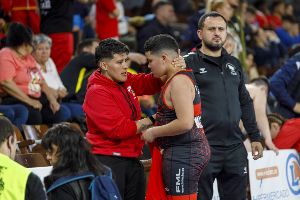 La fede anuncia su proyecto de lucha femenina en León 2 Sandra Roa, durante los Campeonatos de España disputados en León la temporada pasada