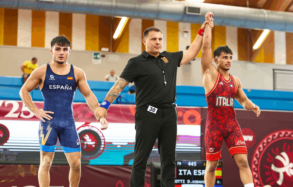Denis Kodakov perdió contra Italia, que se acabaría colgando la plata en el torneo