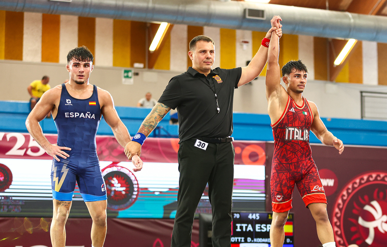 Denis Kodakov perdió contra Italia, que se acabaría colgando la plata en el torneo