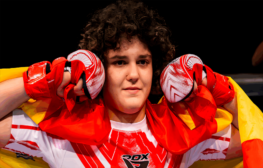 Merche García no tiene rival: tercer mundial juvenil consecutivo 1 Merche García celebra su tercer mundial de la IMMAF consecutivo
