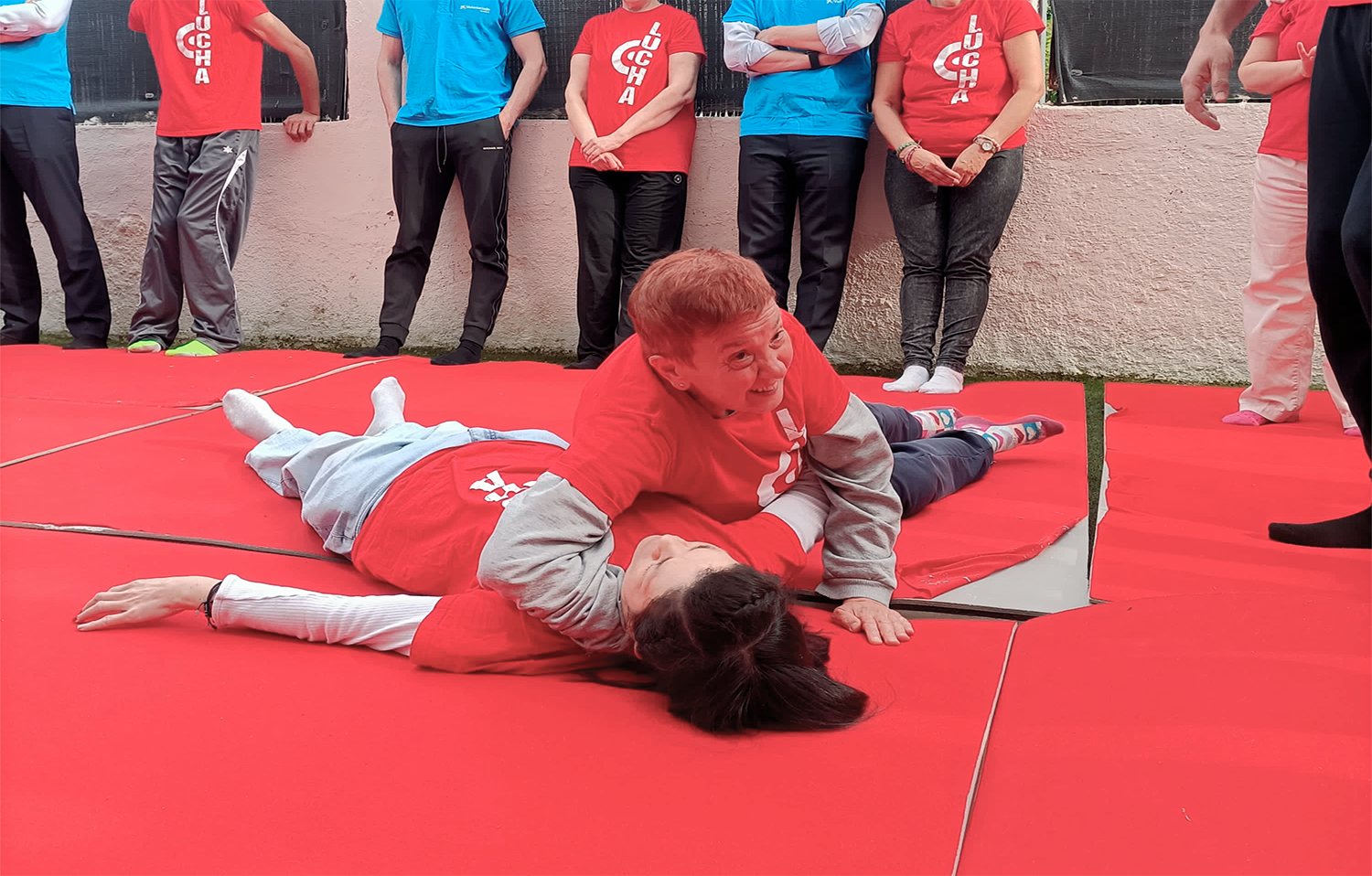 Actividad de lucha adaptada este 2025 en Madrid