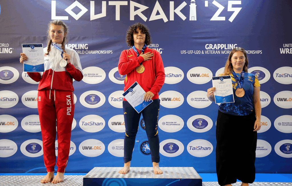 Merche García, oro en las modalidades GI y NOGI