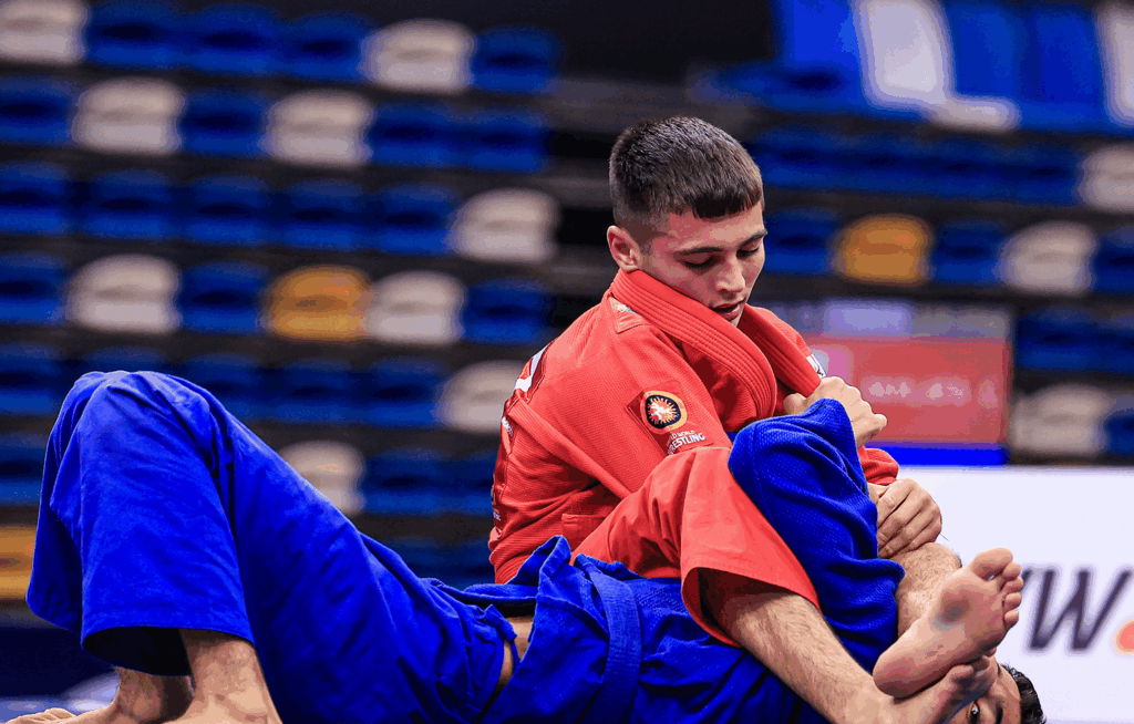 Yeremay Martin, durante un combate en este Mundial de Loutraki