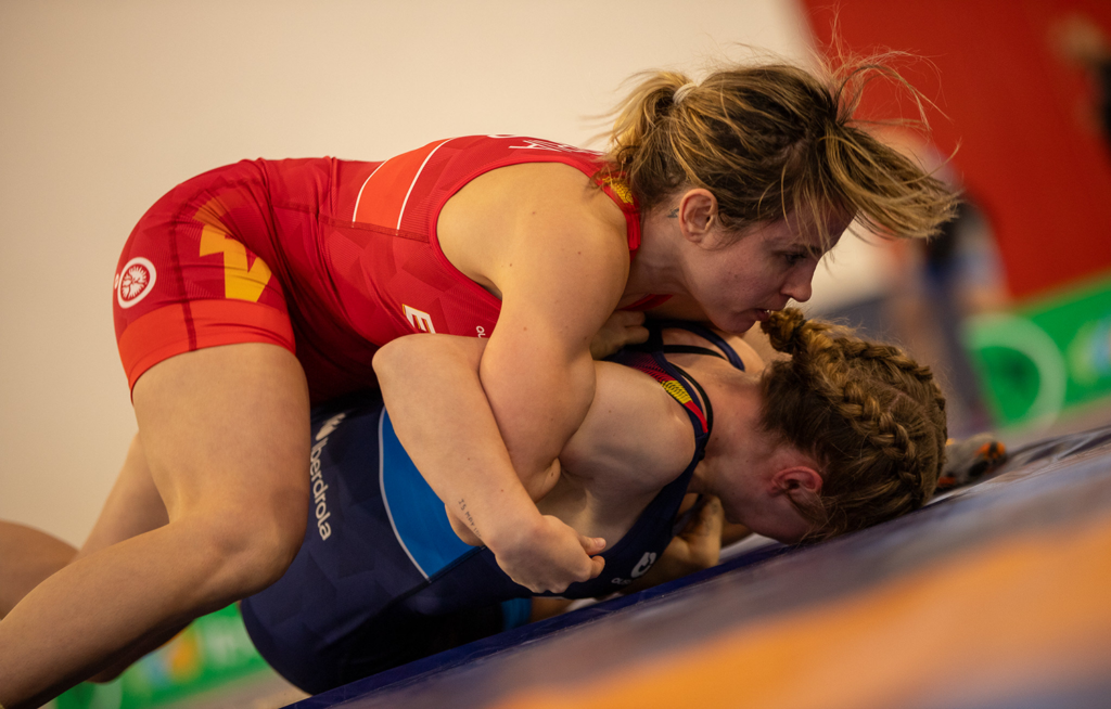 Aintzane Gorria durante la final de la pasada Copa Iberdrola