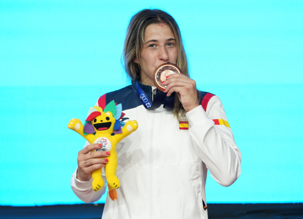 España, con siete luchadores en los Juegos del Mediterráneo de Taranto 2 Lydia Pérez, bronce en los últimos Juegos, quiere volver a subirse al podio en Taranto (COE)
