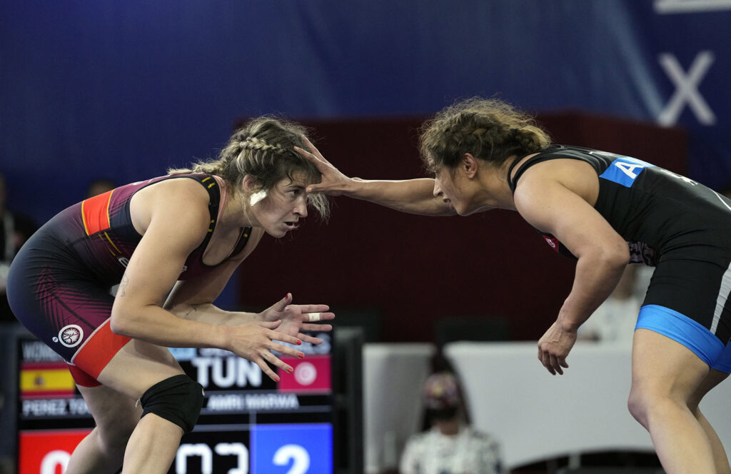 España, con siete luchadores en los Juegos del Mediterráneo de Taranto 1 Lydia Pérez, en el combate por el bronce de los Juegos de Orán 2022